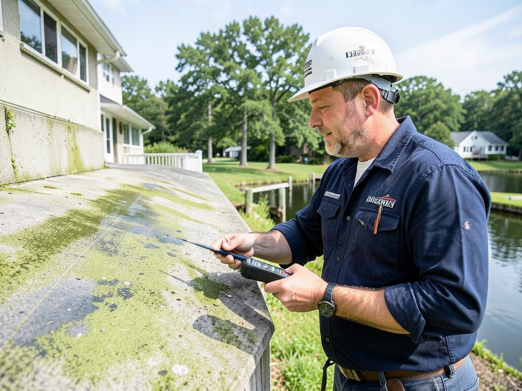 Combating moisture and algae on lakefront roofs in