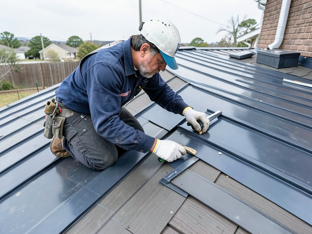 Dealing with the noise of a metal roof during heav